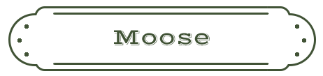 Moose Name Plate
