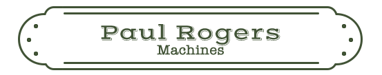 Paul Rogers: Machines Name Plate